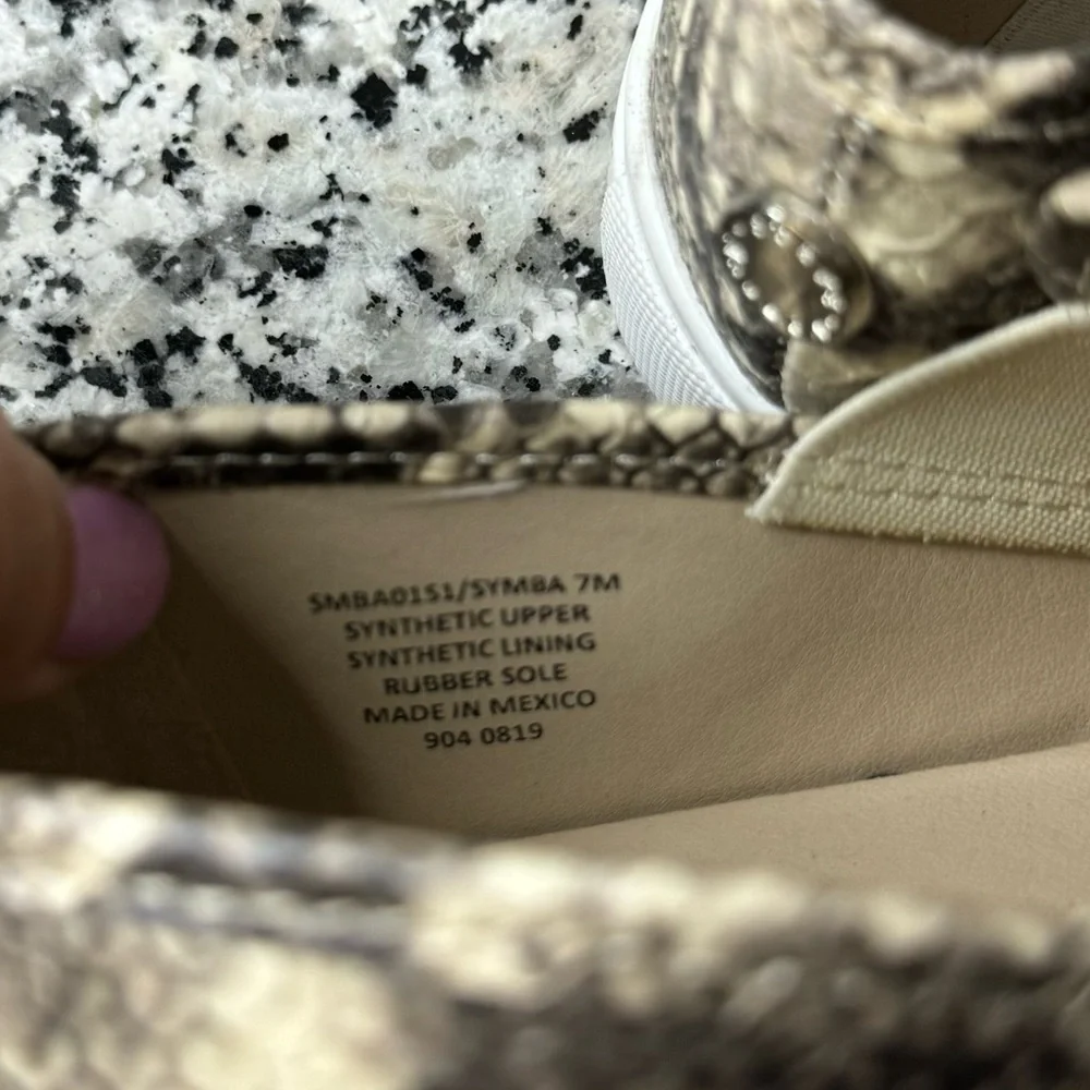 Steve Madden | Symba Reptile Print Platform Sneakers Size 7